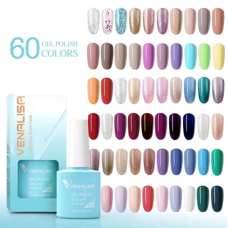 Venalisa V3 Nail Gel Colors-1 ألوان طلاء أظافر جل فيناليزا VIP3 - مجموعة ألوان الربيع والصيف